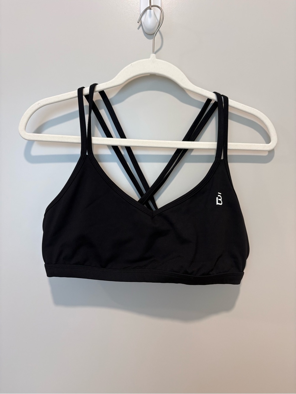 Beyond Yoga x barre3 - Everyday Black Strappy Bralette